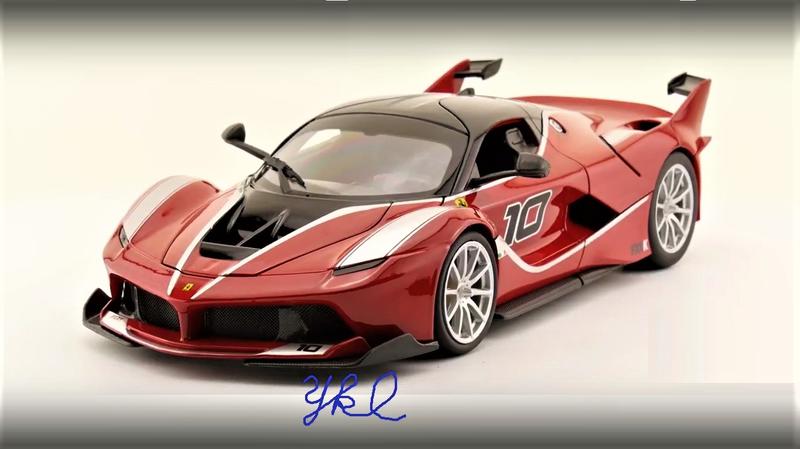 1:18 Bburago Ferrari FXX-K No.10 紅色 ※全可開※