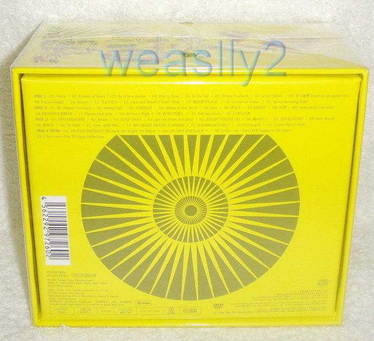 彩虹樂團L'Arc~en~Ciel- Twenity Box (日版初回限定盤3 CD+DVD+音樂盒