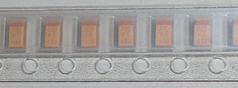 鉭質電容Tantalum (KEMET T491A335K006AS )貼片(3216) 6.3V 3.3uF ±10%