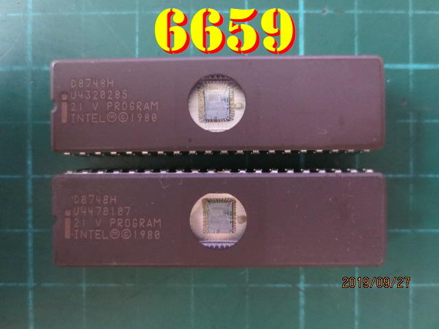 【全冠】INTEL D8748H◇CDIP-40 8-Bit Microcontroller 1Kx8 EPROM 有窗