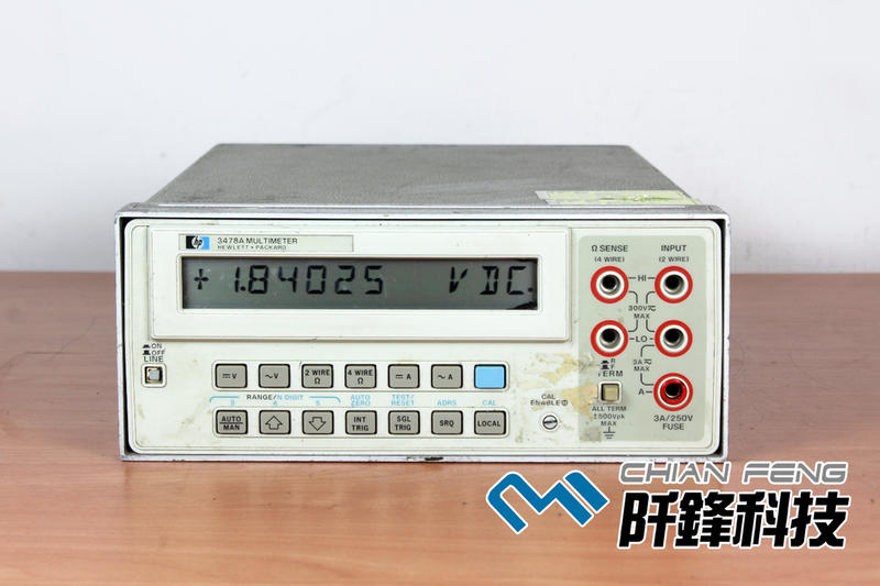 【阡鋒科技 二手儀器】 HP 3478A 5 1/2 Digital Multimeters 五位半數位電錶