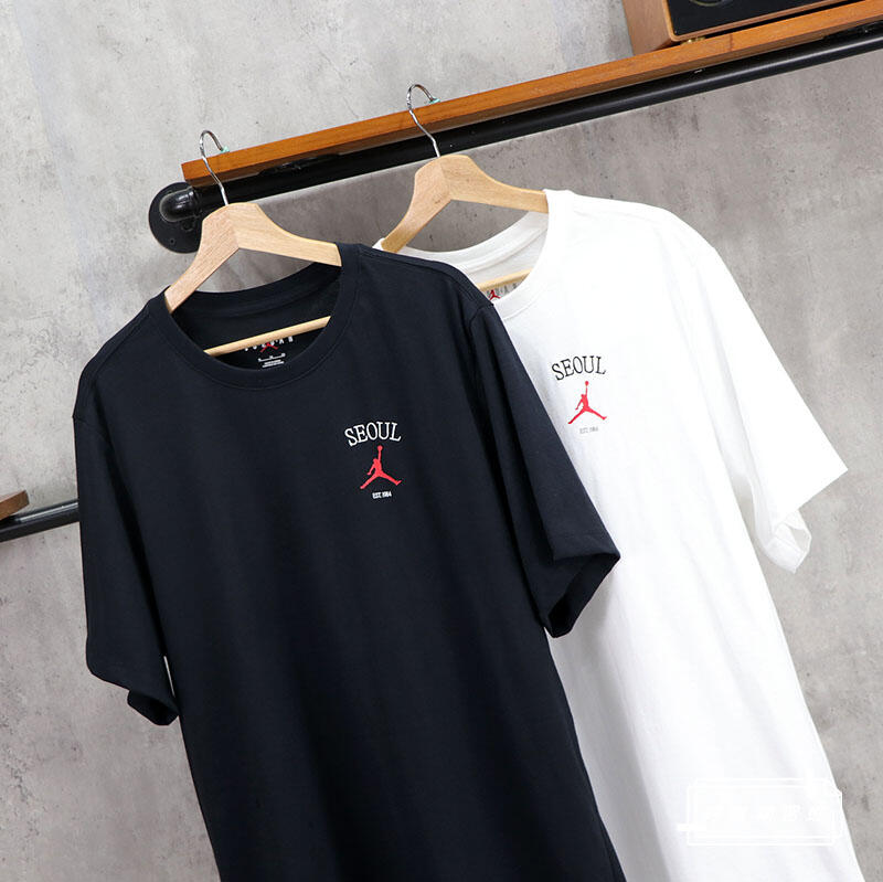 球鞋補習班 NIKE JORDAN SEOUL T-SHIRT 韓國 首爾限定 棉質 白 刺繡 短袖HM5845-100