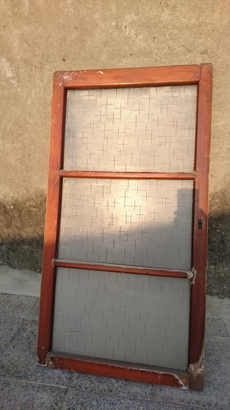 早期 檜木窗 實木窗 復古窗 (3格窗) 懷舊 佈置 裝飾 文創 咖啡廳 雜貨 柑仔店 檜木 #05 (此片已售出)