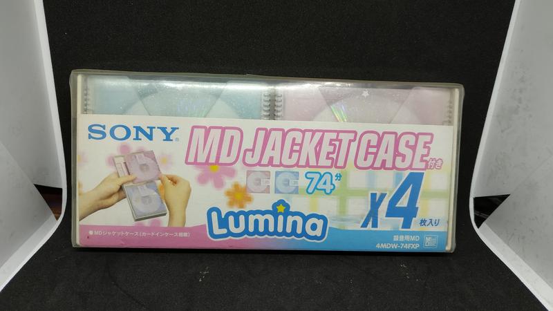 日製 全新未開封 Sony MD Jacket Case Lumina 74分 空白片 (4入)