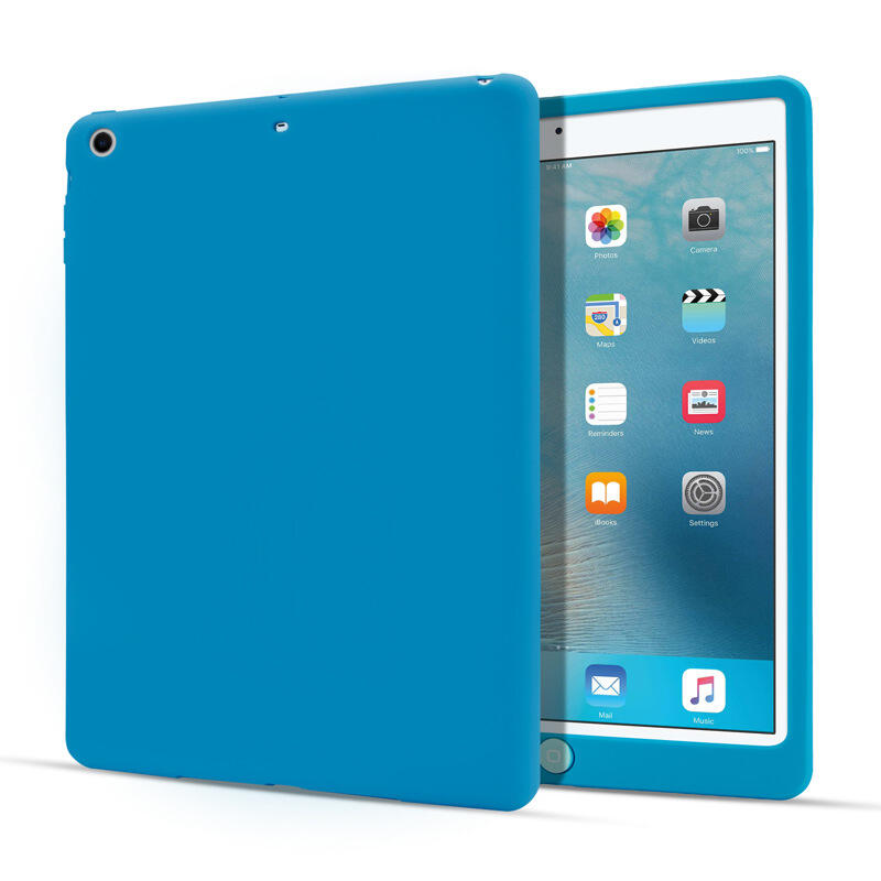  GMO  2免運Apple蘋果iPad Pro 9.7吋2016純色矽膠保護殼藍色保護套超薄防震防摔套防摔殼