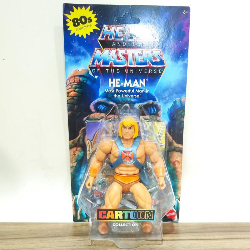 <現貨>MATTEL MOTU太空超人He-Man希曼卡通版造型 5.5吋公仔