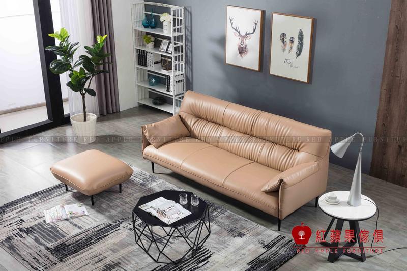  [紅蘋果傢俱]KSN-F001卡珊妮 輕奢歐式系列 皮沙發 真皮沙發 優質沙發 數千坪展示