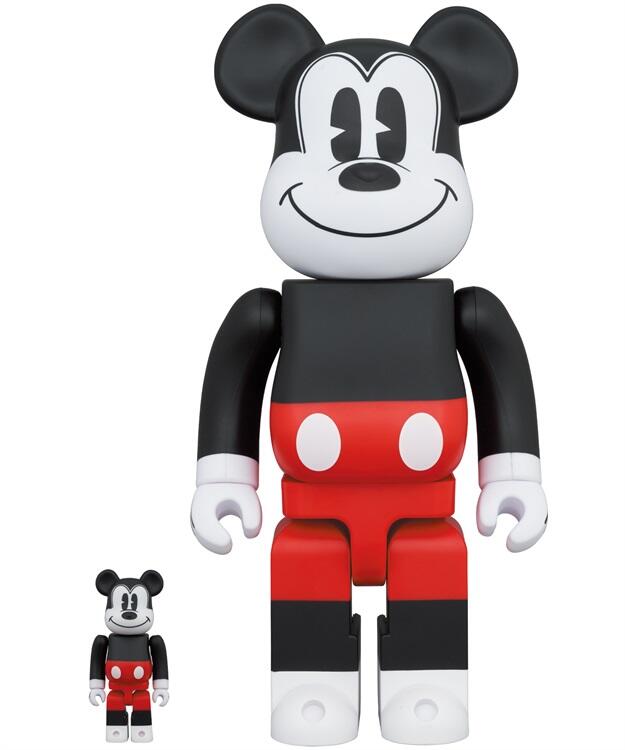 秋葉猿】正日版代購BE@RBRICK 500% 1000% MICKEY MOUSE 限量R&W 2020