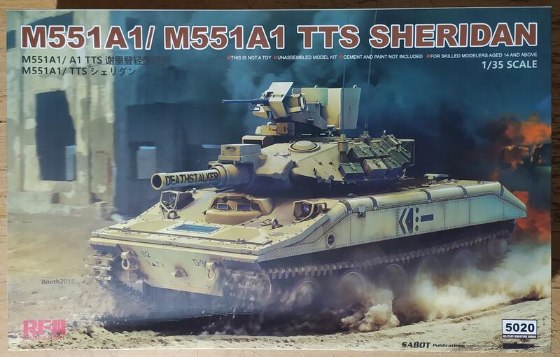 RFM RM-5020 1/35 M551 A1/A2 TTS 坦克 2in1 現貨