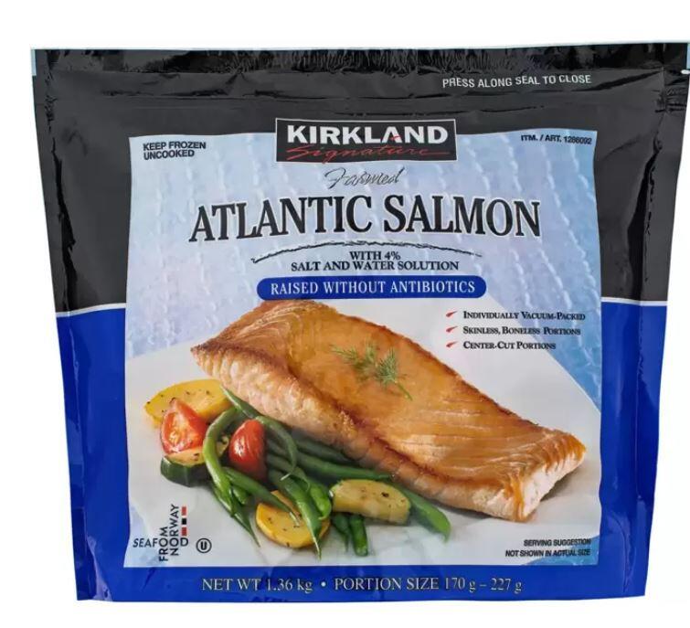 ( COSTCO 好市多 代購 ) Kirkland Signature科克蘭 冷凍鮭魚排 1.36公斤