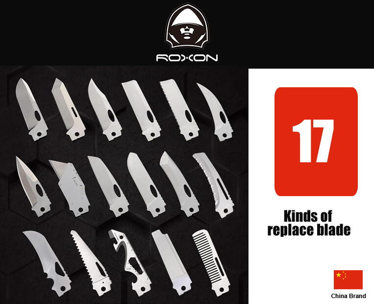 中國ROXON洛森17種置換刀片單片販售(適用於S802工具鉗與S502折刀)【RXBAall】