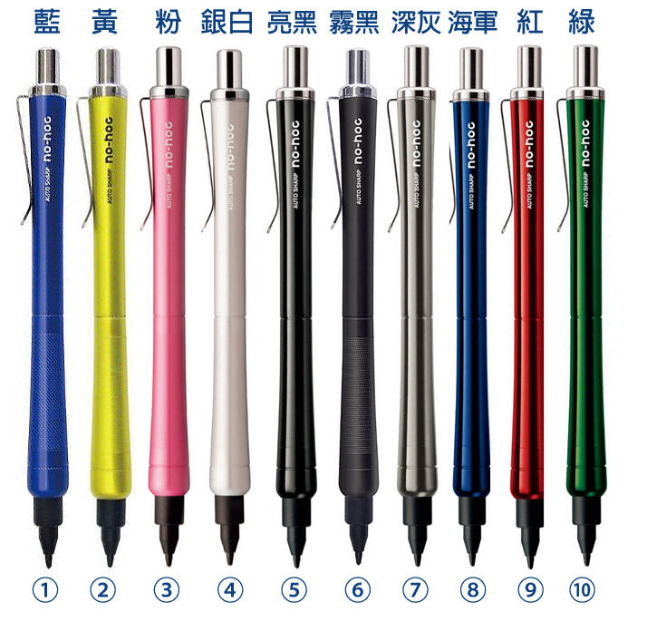 日本OHTO NO-NOC自動出芯 0.5MM自動鉛筆 [AP-505N] 全10+2限定色可選購