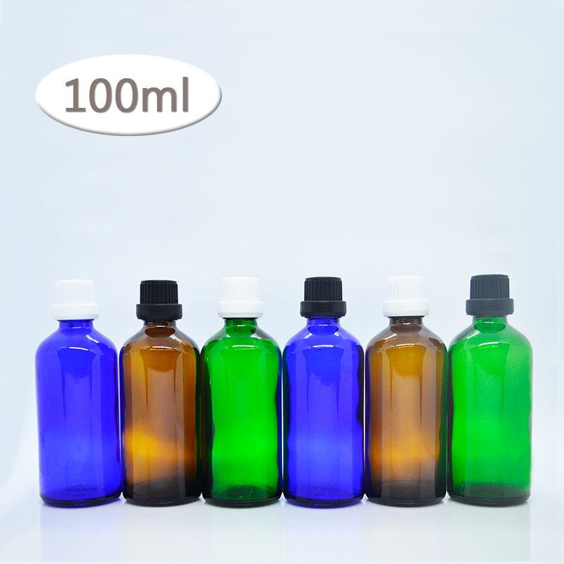 空瓶空罐 化妝保養品分類瓶 遮光精油瓶 3色黑白大頭蓋玻璃分裝瓶-100ml