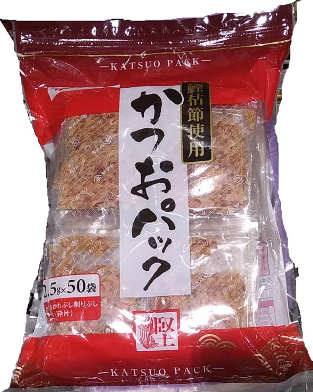  YAMAKI柴魚片2.5公克50包入烋湯涼拌手卷材料製作各種調味汁或菜餚 壹袋價