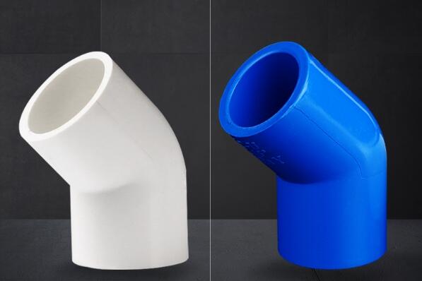 台灣現貨 PVC 藍/白色 45度彎頭 (4分/6分/1吋/1.2吋/1.5吋) 水管接頭 魚菜共生 水族 DIY配件