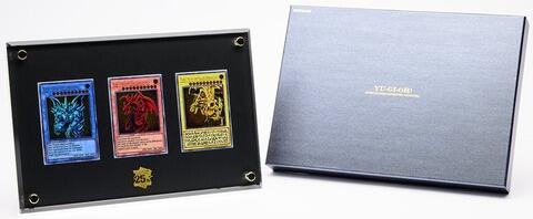 遊戲王25周年記念商品三幻神神之卡特殊卡牌套組不銹鋼不鏽鋼鋼卡