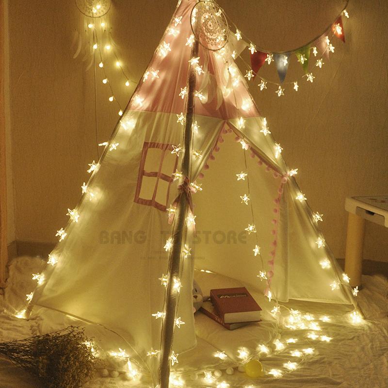 BANG◎星星燈串 LED燈串 浪漫 場地佈置 情人節 攝影 求婚 生日 聖誕 裝飾品 燈泡 電池款【HW06】