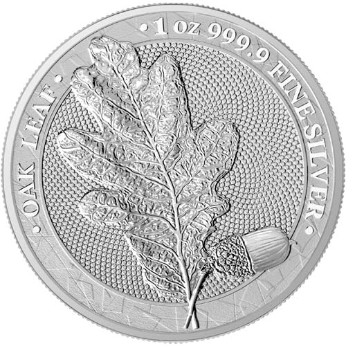 [白銀之手]<現貨>2019德國森林系列1-橡樹葉1盎司普鑄銀幣2700