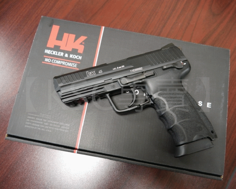 【KSC專賣】HK45 (新HOP系統$4960免運) HK版瓦斯BB槍(金屬滑套)(KWA  USP .45)