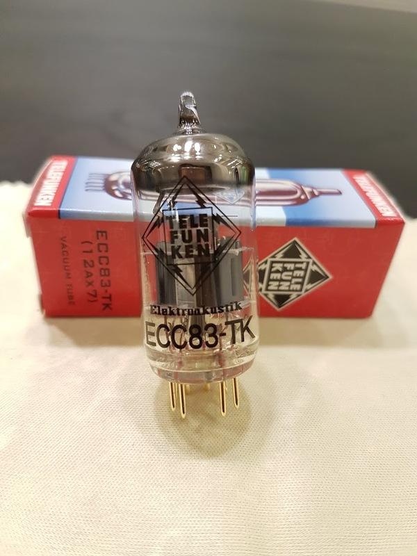 ECC83-TK 德律風根 黑鑽石 金腳 信號管 驅動管 真空管