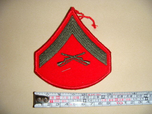 USMC美軍公發海軍陸戰隊男性軍常服E-3 上等兵臂章1對-軍品勳表勳章 -軍品勳表勳章
