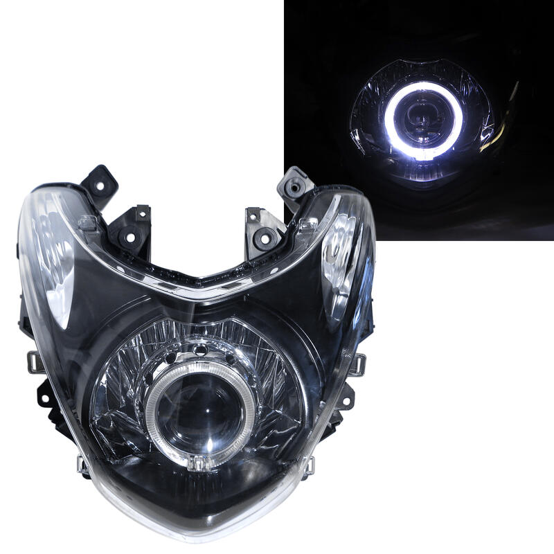 SMAX S-MAX 光導LED光圈 魚眼 大燈 YAMAHA 山葉 e46切線 左駕 HID
