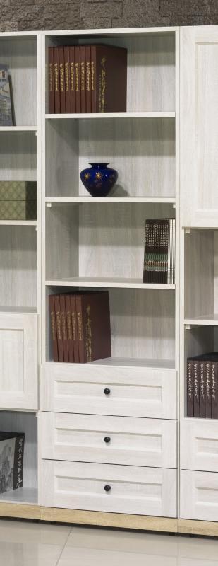 ✳德興傢俱✳ 麥倫鄉村風雙橡木色2尺三抽書櫃