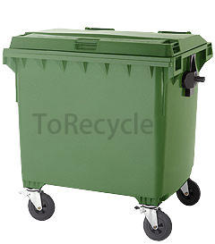 1100公升 垃圾子車 資源回收桶 WEBER牌 德國製造 現貨(W1100)四輪推桶 垃圾桶