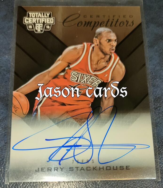 2015-16 Panini Totally Autographs Jerry Stackhouse 10/25
