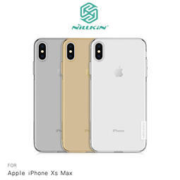 【西屯彩殼】NILLKIN Apple iPhone Xs Max 本色TPU軟套 減震防刮 超強柔韌