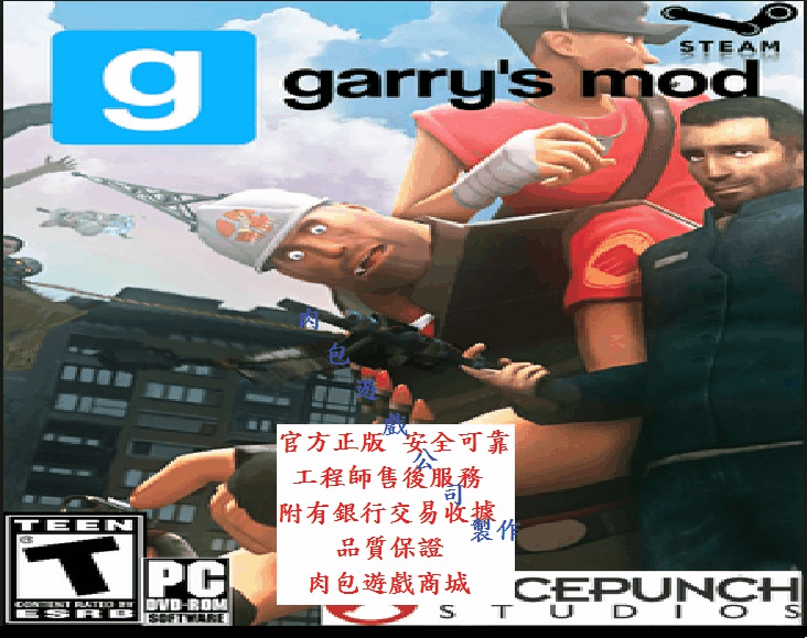 PC版 官方正版 肉包遊戲 Garry's Mod Garrys Mod STEAM 蓋瑞模組 gmod 躲貓貓