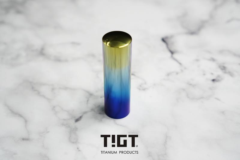 TIGT - 鈦極印 - 藍金漸層手工拋光版本