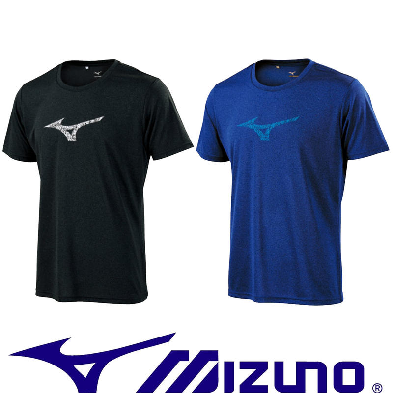 Mizuno 32TA9011 (09黑)、(16深藍) 短袖T恤，吸汗快乾【台灣製，特價出清】