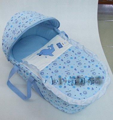 【小海豚】小海豚初生嬰兒手提睡籃.可當睡箱/外出提籃