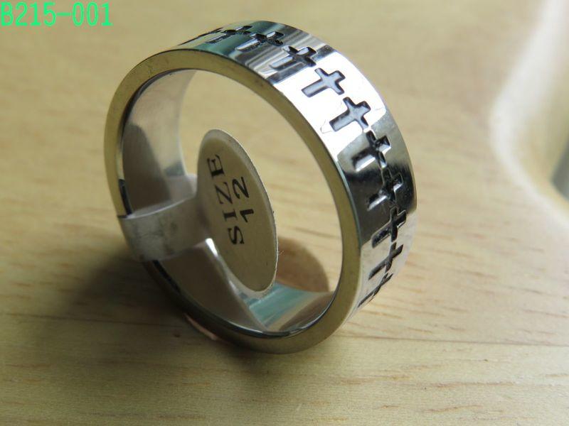 [杏芙飾界] B款 001~002鈦鋼 316L 不銹鋼 戒指 21.5mm