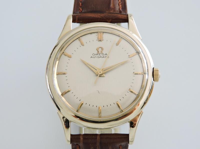 原裝真品 Omega 歐米茄 正14K金(500)自動上鍊機械古董錶