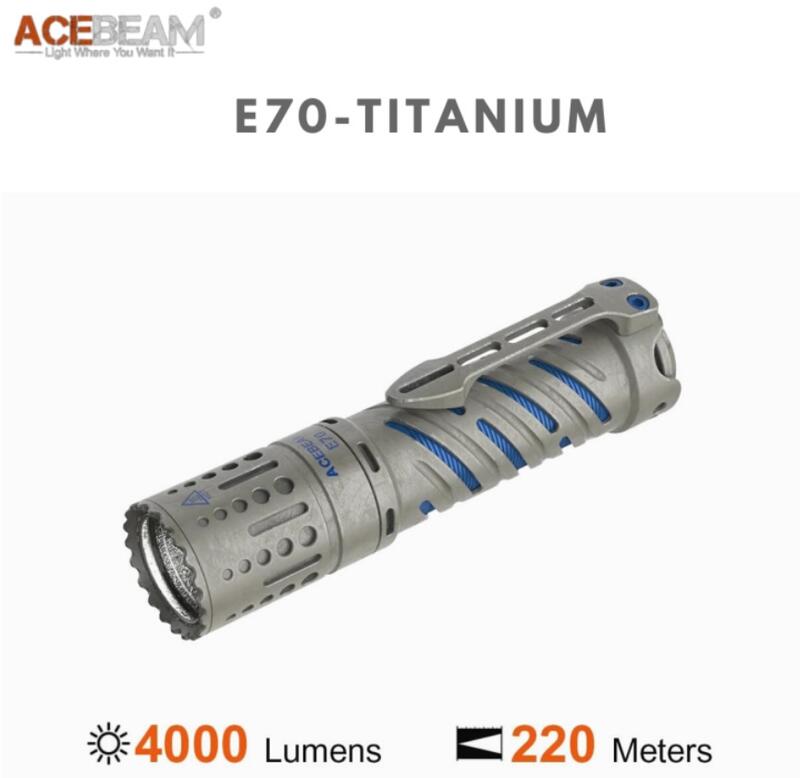 Torcia Acebeam X20 con 10.000 lumen, 8 LED e due batterie 18650 lancia