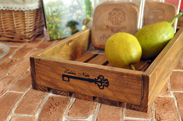 zakka 精品雜貨 歐洲鄉村風 鑰匙木製單層木盒 1層木盒收納櫃 收納盒 展示盒 整理收納木箱