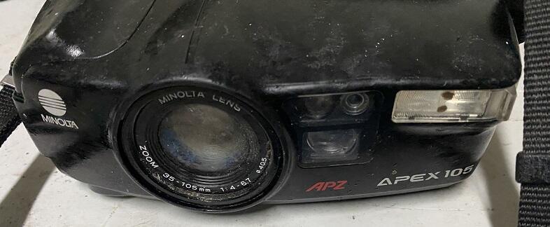 二手市面稀少復古MINOLTA APZ APEX 105底片機底片相機(無配件測試不