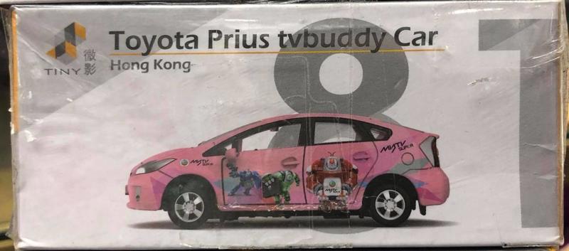 Tiny 微影 Toyota Prius tvbuddy Car 粉紅 合金 小車