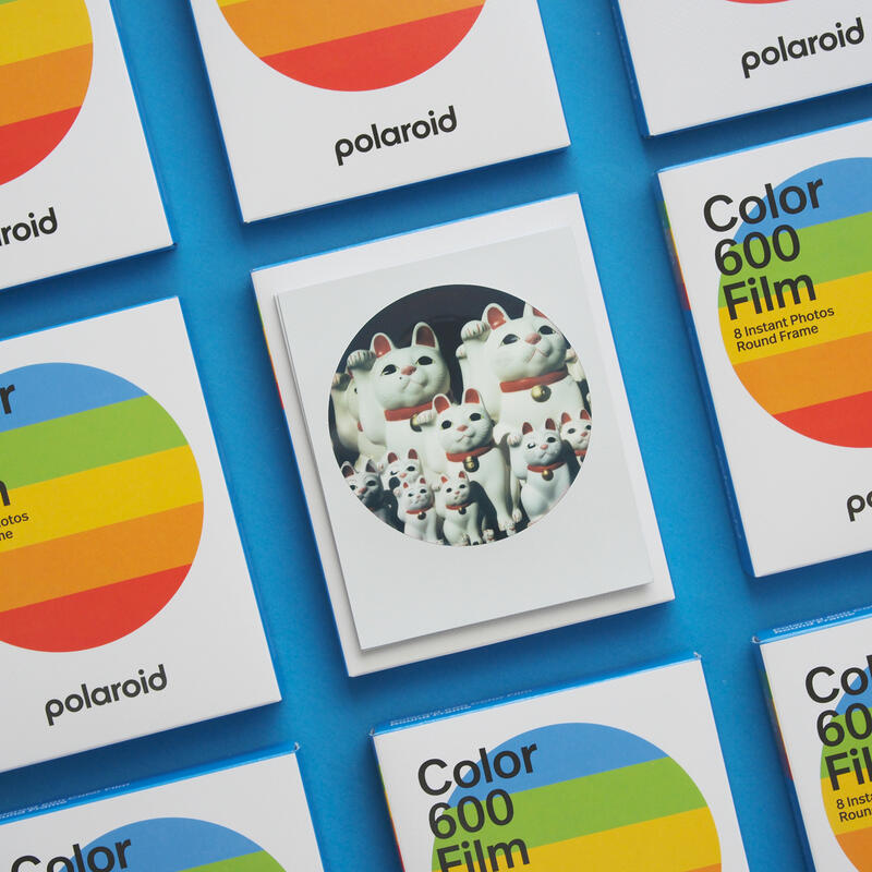 實驗攝◎現貨 Polaroid 最新款 圓框 Round Frame 彩色 COLOR 600 拍立得底片 600型