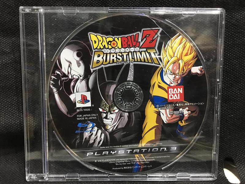 自有收藏 日本版 PS3遊戲光碟 七龍珠Z 爆發極限 Burstlimit 無盒書