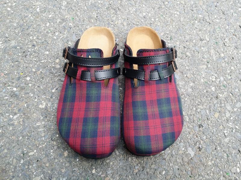 GIACOO腳谷- 女生包鞋款- 紅格子  MADE IN TAIWAN 非勃肯鞋【免運費】