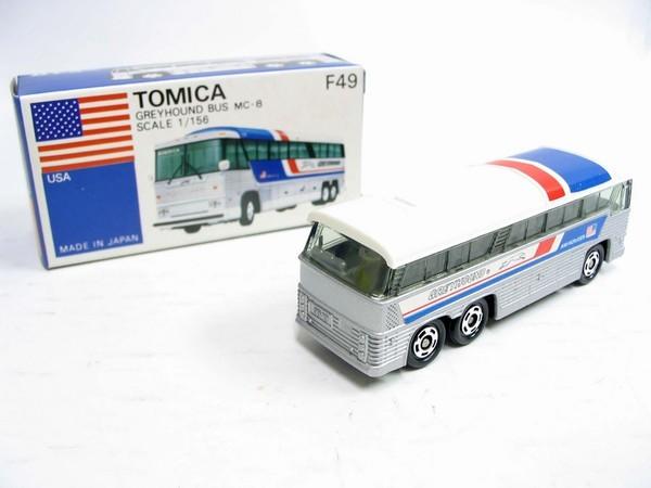 トミカ F49 グレイハウンド バス MC-8 1/156 ミニカー ミニチュアカー