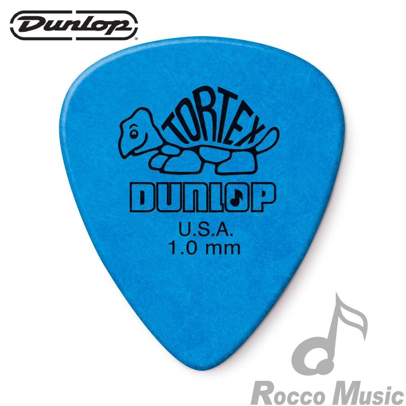【羅可音樂工作室】Dunlop Tortex 418R 小烏龜 PICK 彈片 1.0mm 藍色