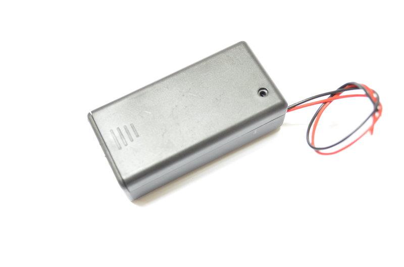 9V電池盒電池座 附蓋子 帶開關 ABS材質 線長15公分【L4-12】