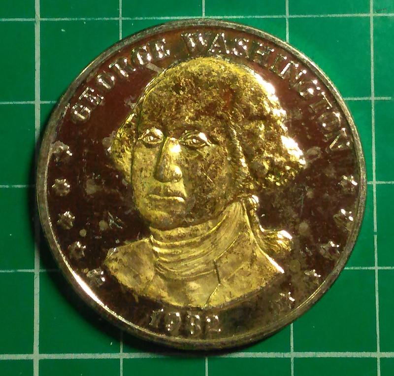 外國 各式代幣紀念章  非錢幣 特價代幣 美國總統華盛頓 品相如圖 @H1036