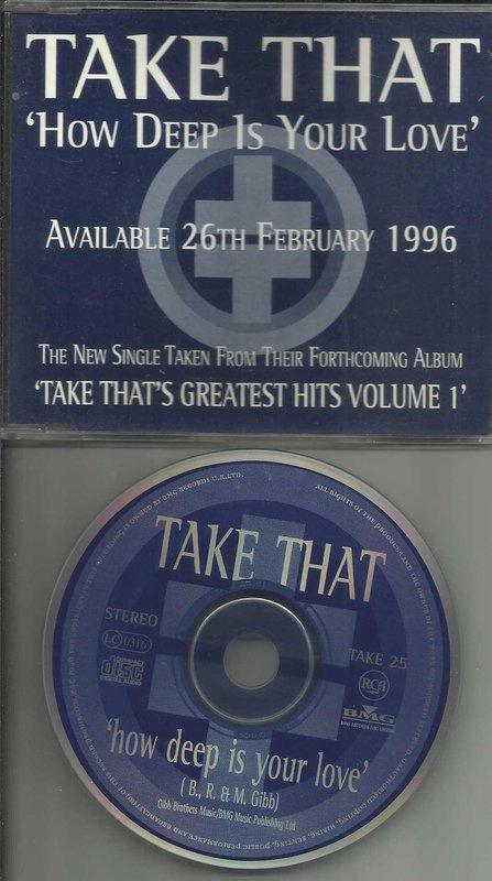 TAKE THAT How Deep Is Your Love- AVAILABLE 26TH FEBRUARY1996
