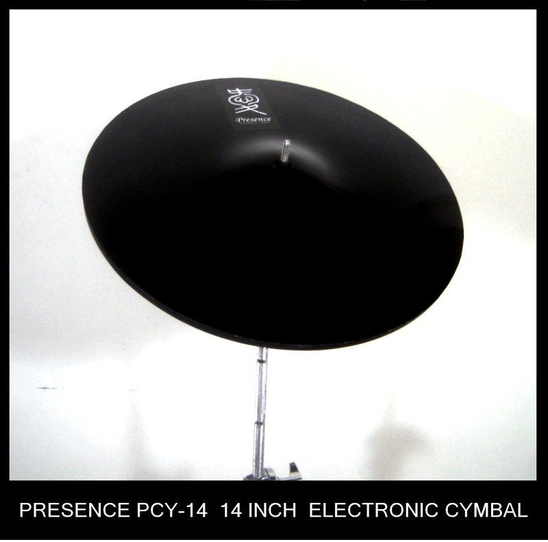 【PRESENCE 樂器】PCY-14電子鼓銅鈸/電子鈸~ROLAND、YAMAHA電子鼓音源適用