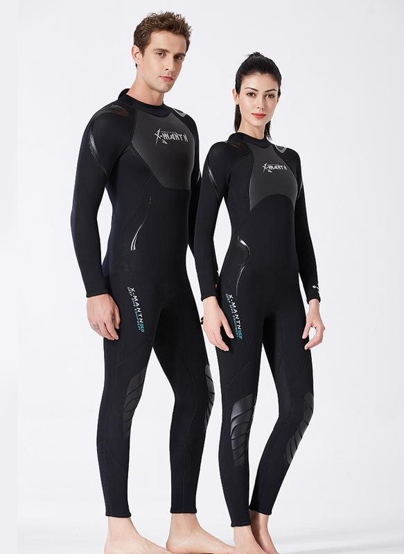 《旅遊生活》Dive&Sail 3mm長袖連身濕式防寒衣(全黑) 水母衣 防曬衣 潛水衣 衝浪衣 浮潛服 冬泳 潛水服